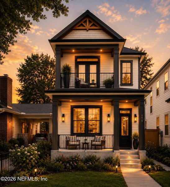 Front exterior of a new home in , Jacksonville, FL, highlighting curb appeal (Image 22).