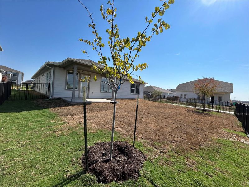 Rear view of property with a fenced backyard and a patio area Rear view of property with a fenced backyard and a patio area