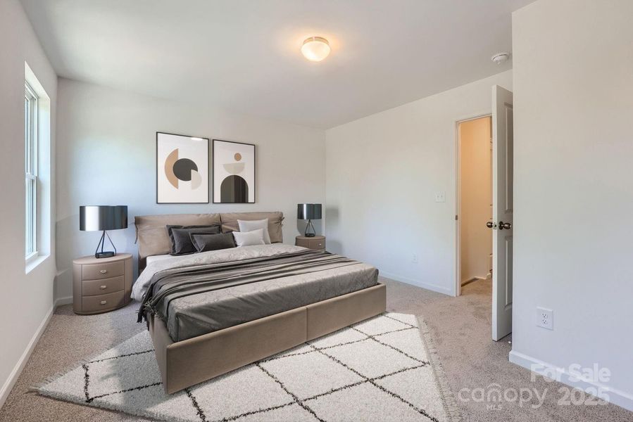 Furnished interior view inside a new home in Dukes Ridge, Charlotte (Image 12).