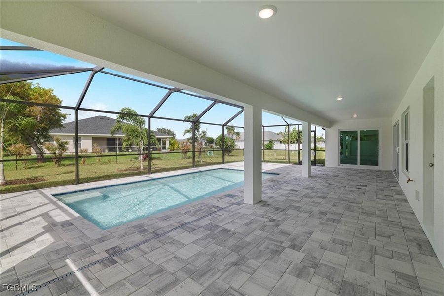 Exterior details and patio area of a home in Cape Coral, Cape Coral (Image 23).