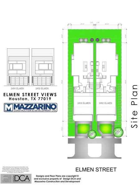 * Est Compl Date 11/30/2026 * Please be aware that these plans are the property of the architect/builder designer that designed them not DUX Realty, Mazzarino Construction or 2412 ELMEN LLC and are protected from reproduction and sharing under copyright law. These drawing are for general information only. Measurements, square footages and features are for illustrative marketing purposes. All information should be independently verified. Plans are subject to change without notification.