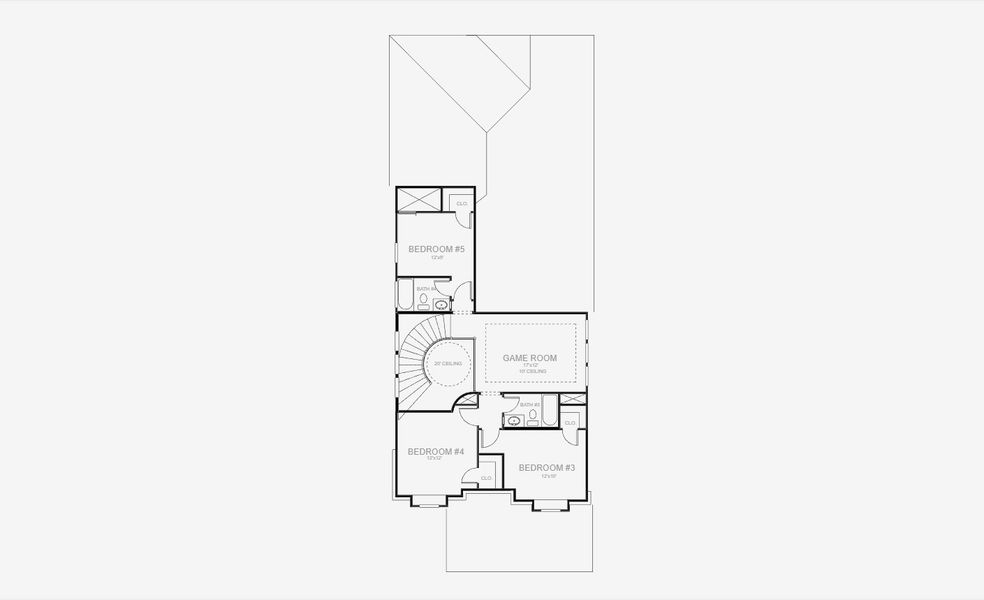2D floor plan layout for the 2585W by Perry Homes in Santa Rita Ranch 40', Liberty Hill, TX (Image 4). 2D floor plan layout for the 2585W by Perry Homes in Santa Rita Ranch 40', Liberty Hill, TX (Image 4).