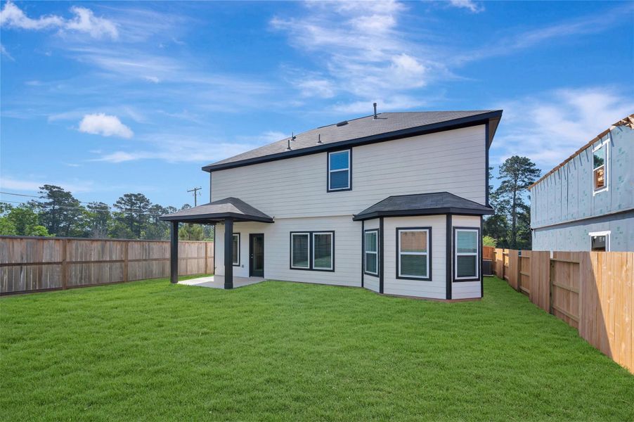 Exterior details and patio area of a home in Moran Ranch, Willis (Image 26).