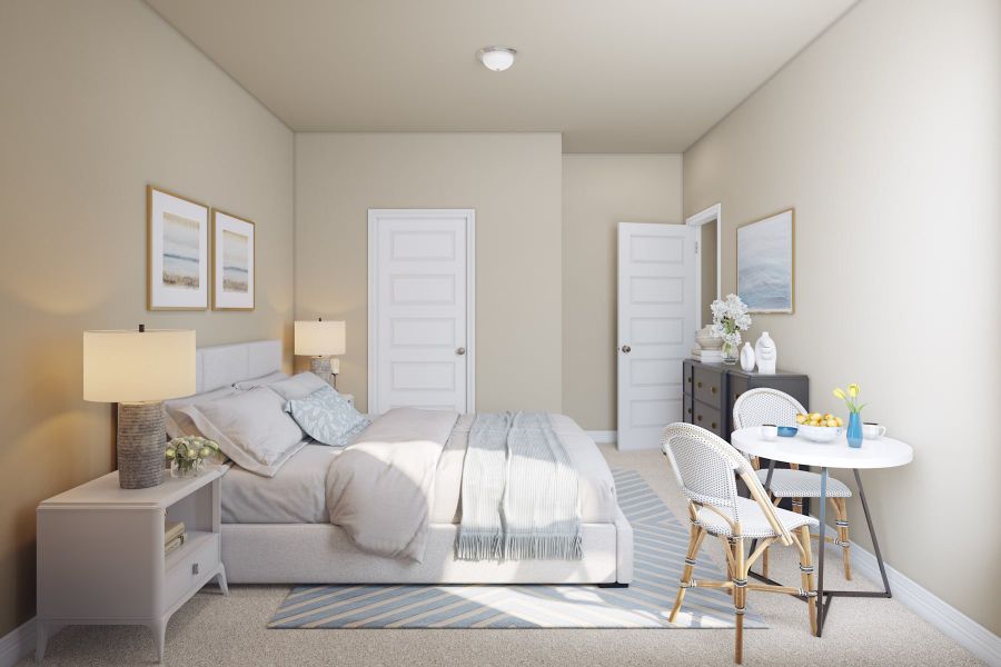 Furnished interior view inside a new home in Mason Woods, Cypress (Image 13). Furnished interior view inside a new home in Mason Woods, Cypress (Image 13).