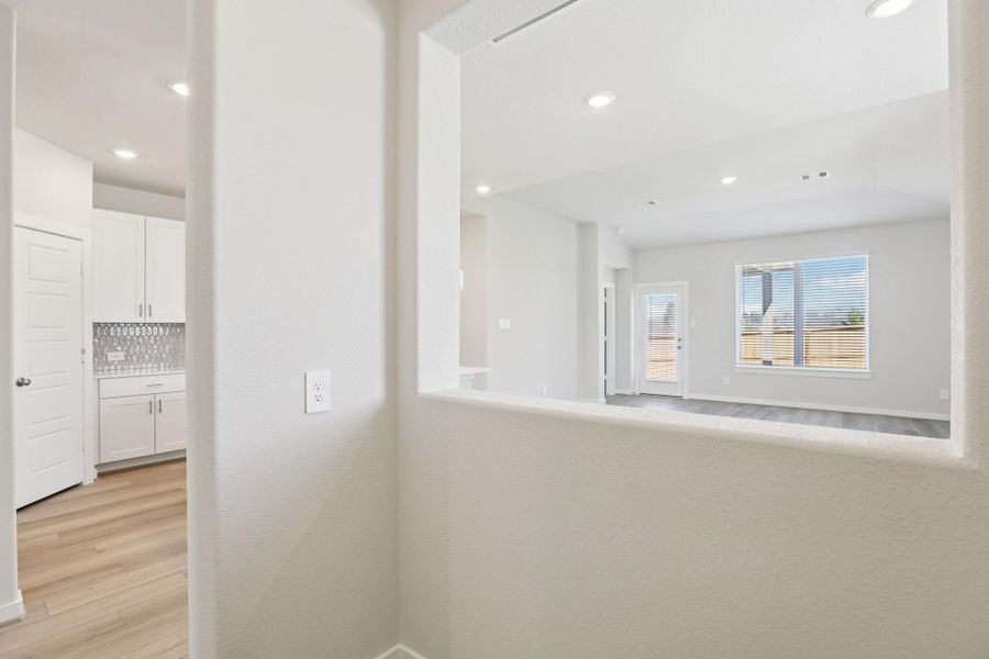 Photos are not of the actual home, but are photos of the builder home with same floorplan with similar interior finishes.