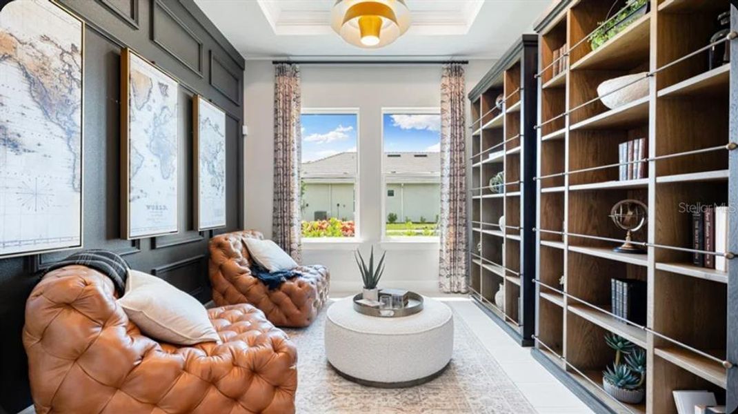 Furnished interior view inside a new home in Esplanade at McKinnon Groves, Winter Garden (Image 6).