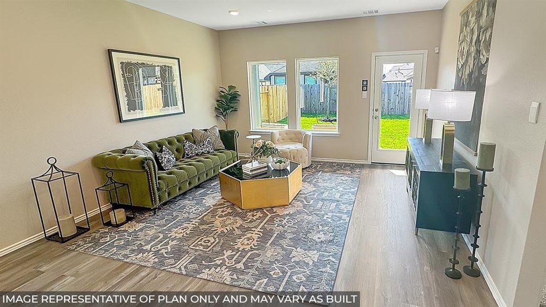 Furnished interior view inside a new home in Venetian Pines, Conroe (Image 4).