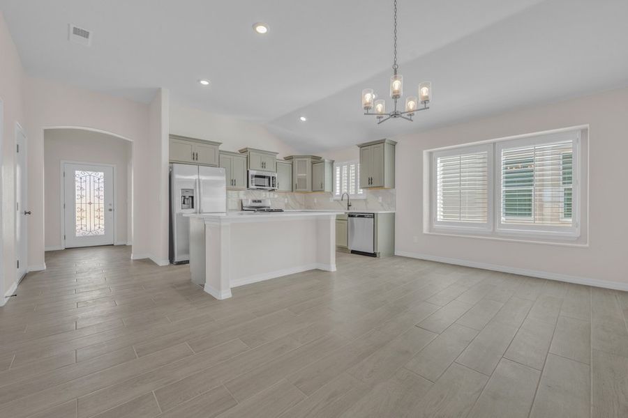 Representative furnished interior of a home built from the The Monica – 2012SSC by Saratoga Homes in Paseo Del Este, El Paso (Image 11).