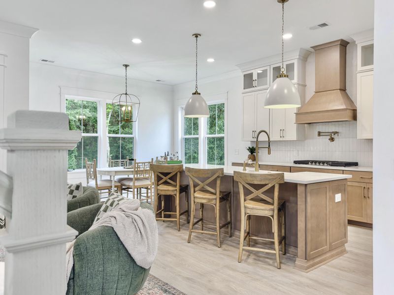 Furnished interior view inside a new home in Overlook at Copahee Sound, Awendaw (Image 34).