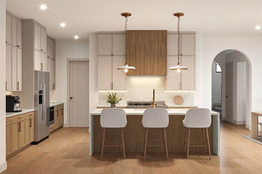 Furnished interior view inside a new home in , Dallas (Image 3).