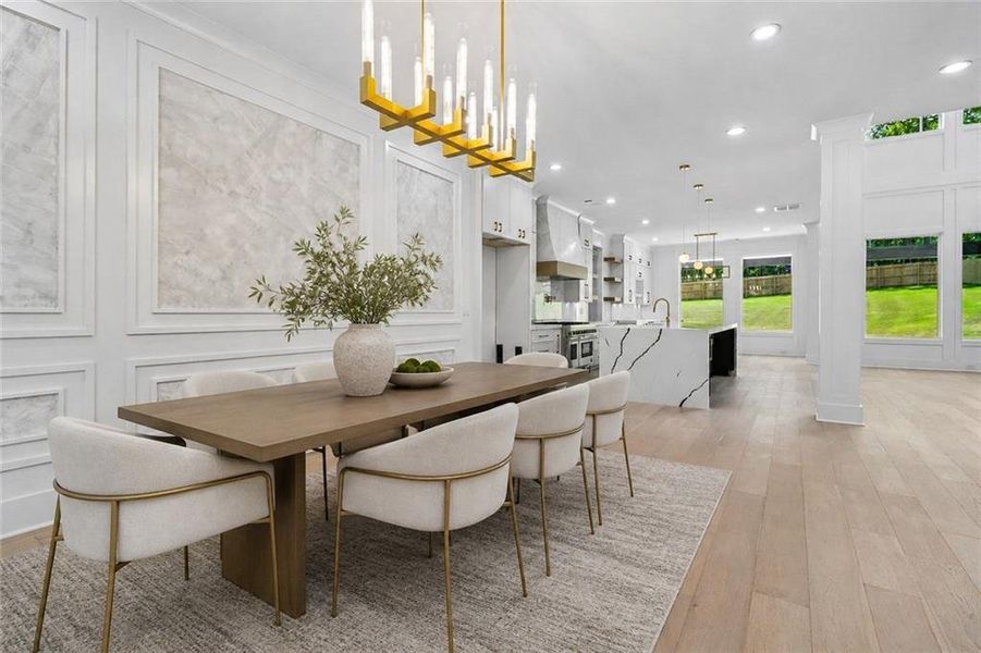 Furnished interior view inside a new home in , Grayson (Image 9).