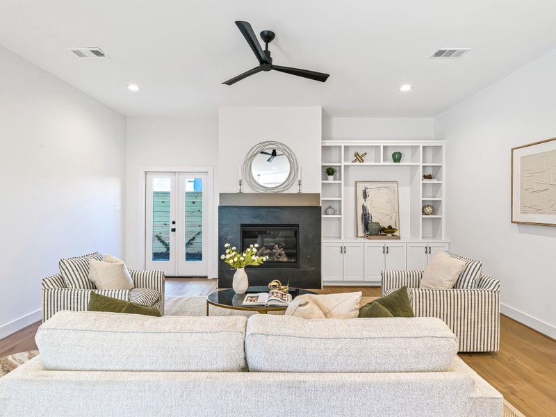 Furnished interior view inside a new home in , Houston (Image 35). Furnished interior view inside a new home in , Houston (Image 35).