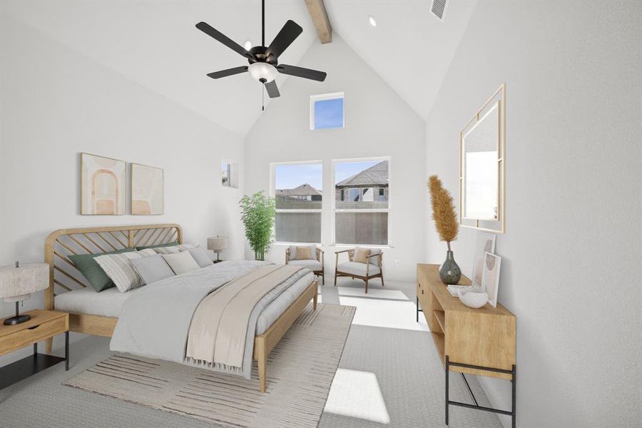 Furnished interior view inside a new home in Pecan Square - Gardens, Northlake (Image 10).