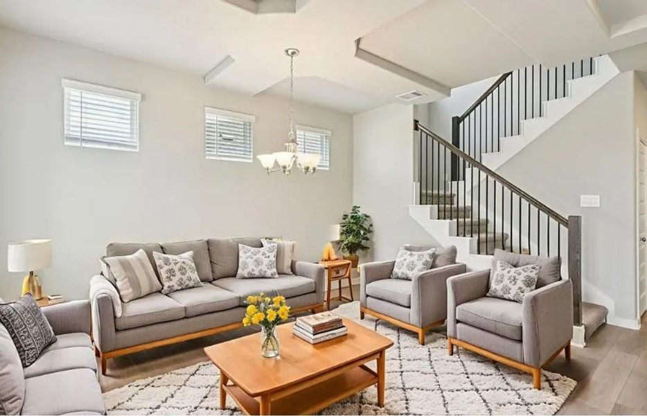 Photo is not of the actual home, but is an inspirational photo of builder’s model home and may depict options, furnishings, and/or decorator features that are not included