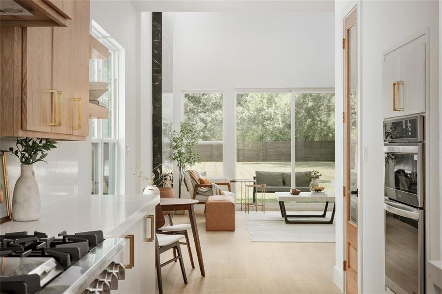 Furnished interior view inside a new home in , Dallas (Image 8). Furnished interior view inside a new home in , Dallas (Image 8).