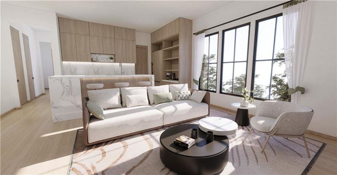 Furnished interior view inside a new home in , Dawsonville (Image 4).