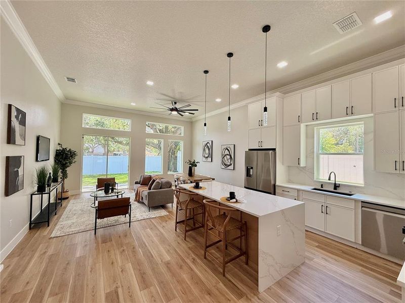 Furnished interior view inside a new home in , Orlando (Image 5).