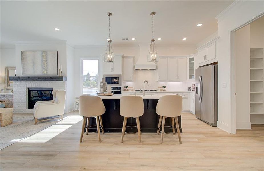 Furnished interior view inside a new home in Courtyards at Traditions, Cumming (Image 19).