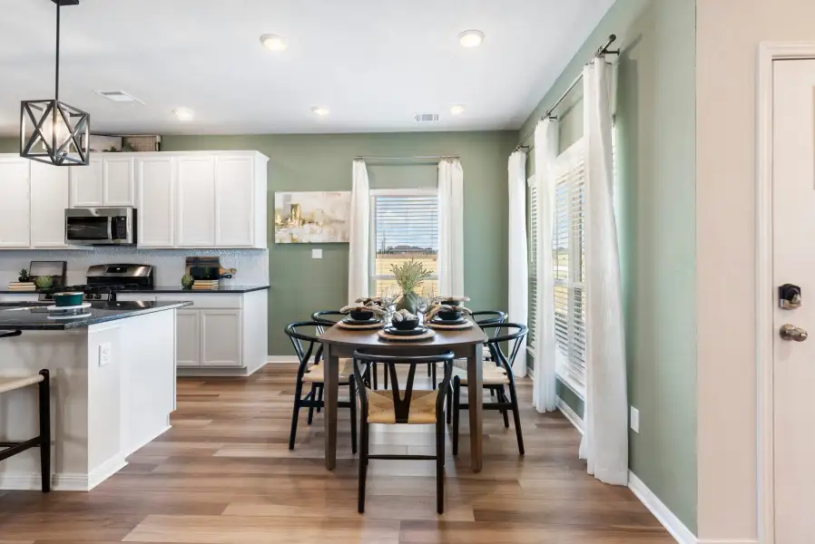 Furnished interior view inside a new home in Heartland at Creek Meadows, College Station (Image 12). Furnished interior view inside a new home in Heartland at Creek Meadows, College Station (Image 12).