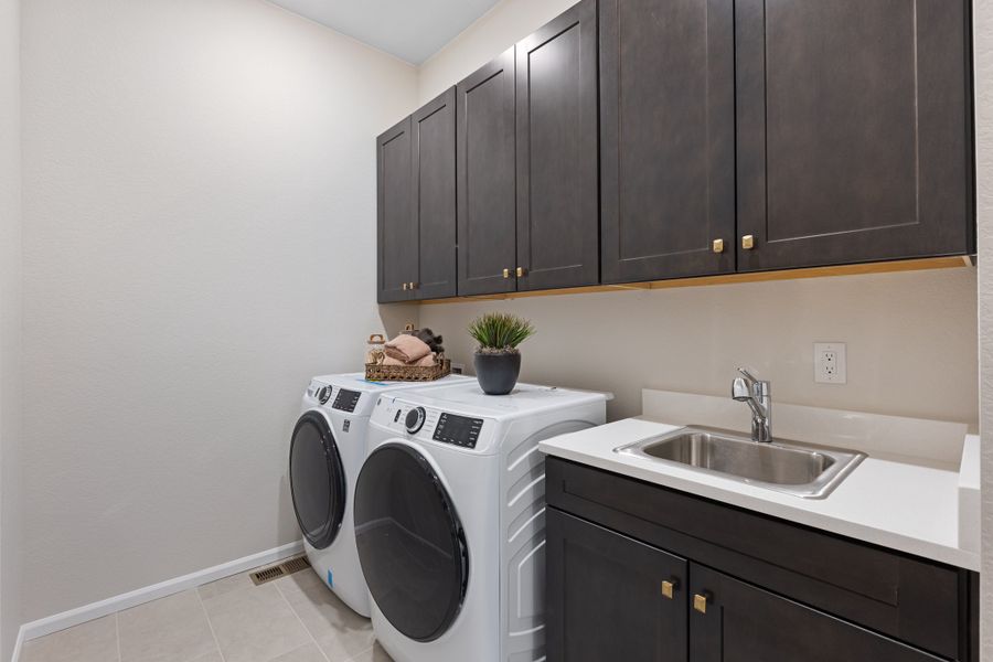 Representative furnished interior of a home built from the 5002 by Risewell Homes in The Estates Collection at Murphy Creek, Aurora (Image 26).