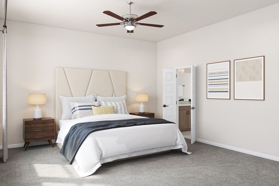 Representative furnished interior of a home built from the Willow by Tri Pointe Homes in Cottage Collection at Harvest, Argyle (Image 15). Representative furnished interior of a home built from the Willow by Tri Pointe Homes in Cottage Collection at Harvest, Argyle (Image 15).