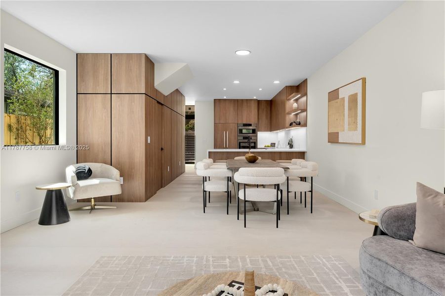 Furnished interior view inside a new home in , Miami (Image 8).