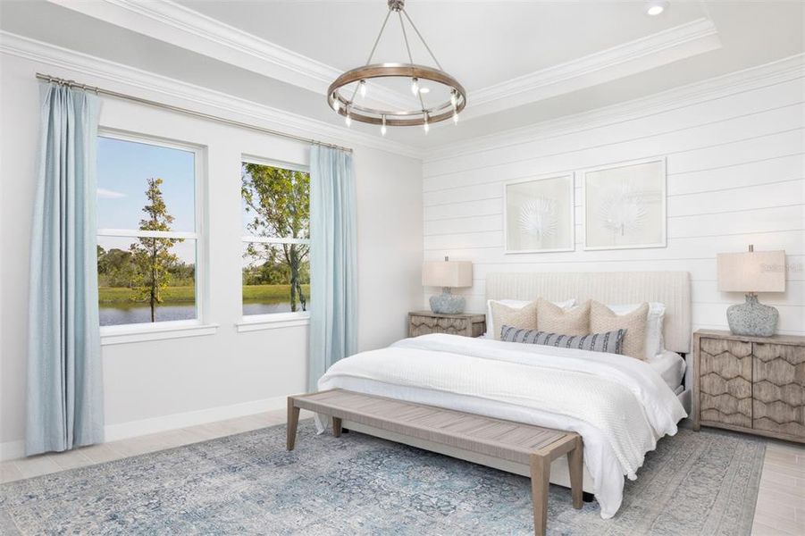 Furnished interior view inside a new home in Wellen Park, Venice (Image 13).