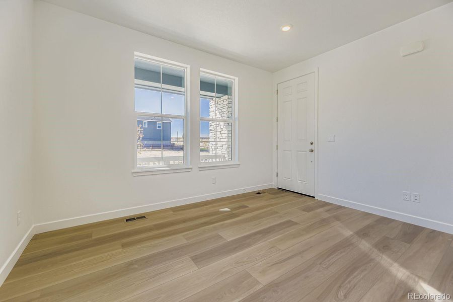 Spacious, unfurnished interior of a new home in Newlin Crossing: The Monarch Collection, Parker (Image 19). Spacious, unfurnished interior of a new home in Newlin Crossing: The Monarch Collection, Parker (Image 19).