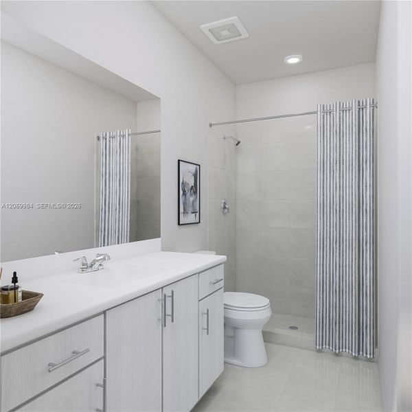 Furnished interior view inside a new home in Breezewood, Miami (Image 9).