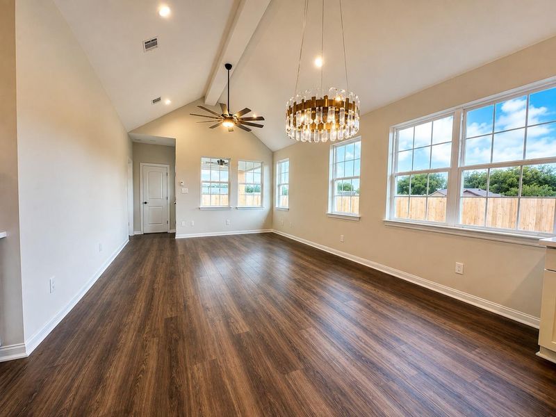 Living Room open to dining area