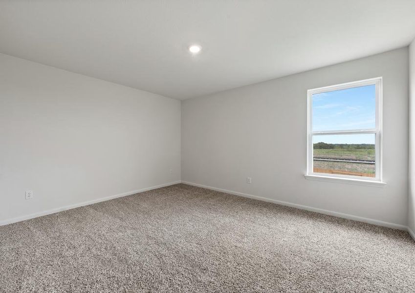 The secondary bedrooms of the Driftwood are a great space for children's bedrooms or guest rooms.