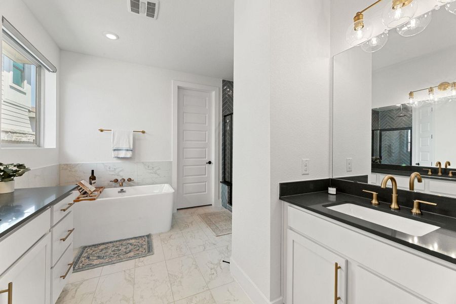 Furnished interior view inside a new home in , Austin (Image 19). Furnished interior view inside a new home in , Austin (Image 19).