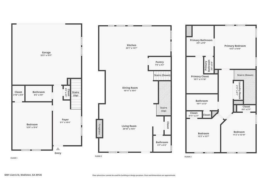 2D floor plan layout of this home in , Smyrna, GA (Image 24).