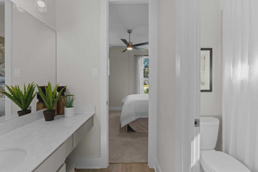 Representative furnished interior of a home built from the Branford by Chesmar Homes in Highland Village, Georgetown (Image 11).