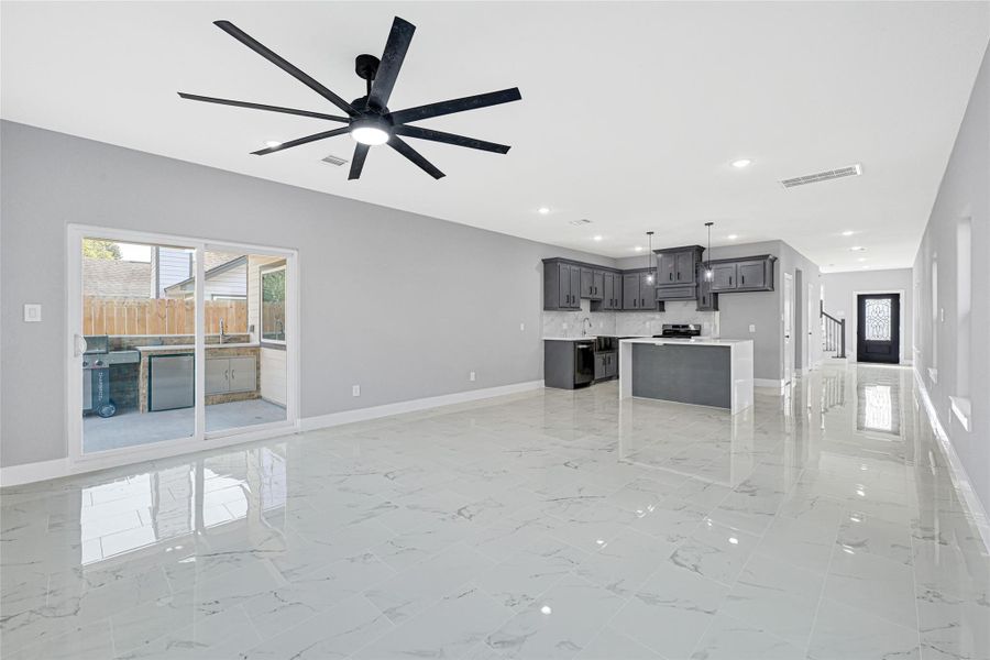 Modern open floor plan