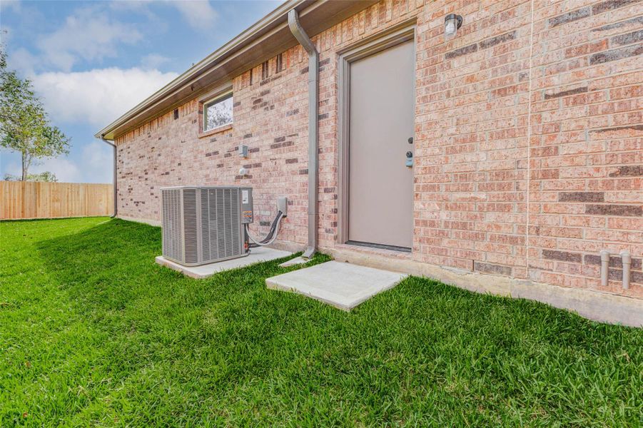 Exterior door from garage making it ideal to take own any lawn equipment, etc. Exterior door from garage making it ideal to take own any lawn equipment, etc.