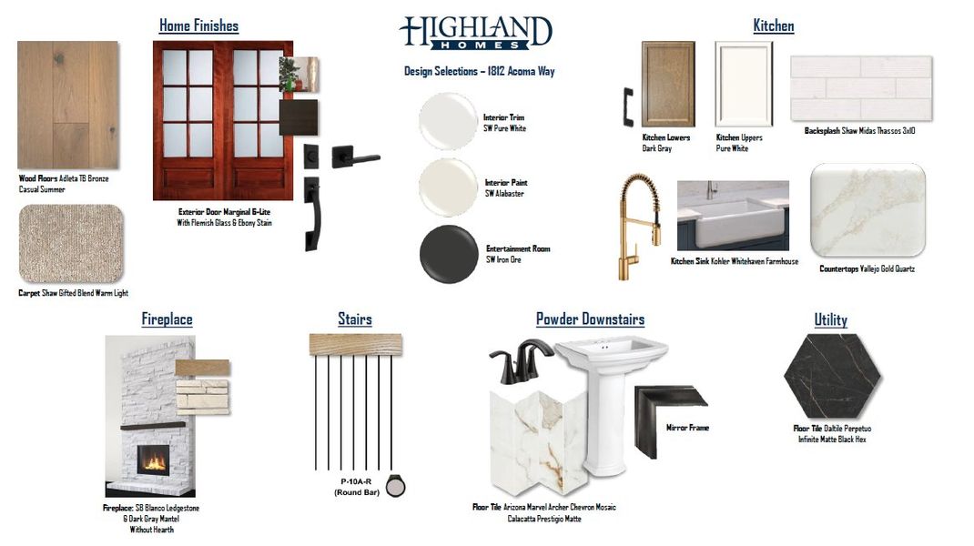 Sample of building materials used in homes in Furst Ranch, Flower Mound (Image 37). Sample of building materials used in homes in Furst Ranch, Flower Mound (Image 37).