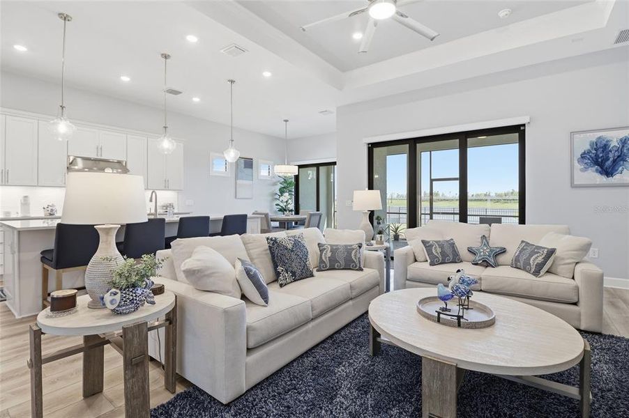 Furnished interior view inside a new home in , Lakewood Ranch (Image 14). Furnished interior view inside a new home in , Lakewood Ranch (Image 14).