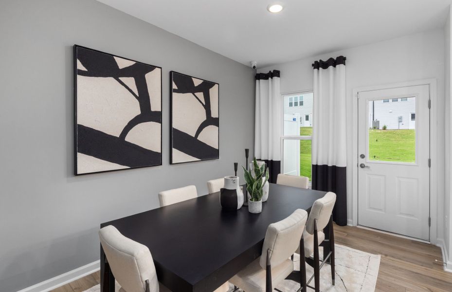 Furnished interior view inside a new home in Carpenter Falls, Durham (Image 8).