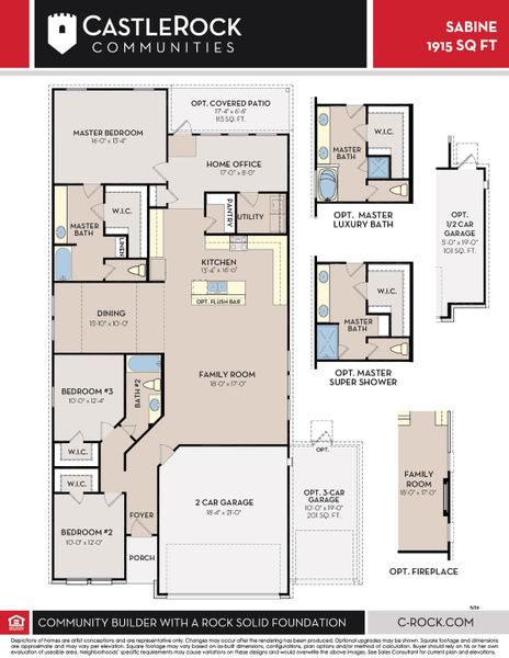 2D floor plan layout of this home in McCain's Station, Gallatin, TN (Image 2).