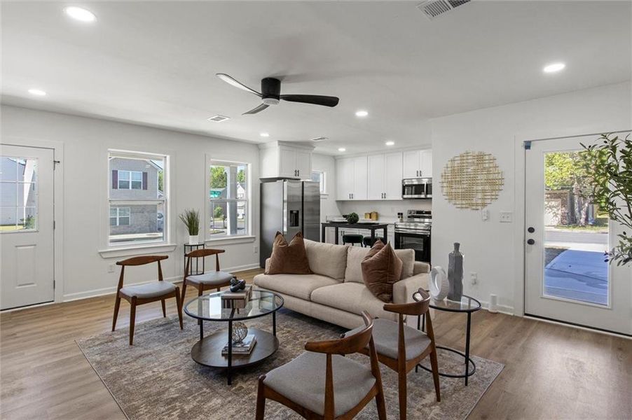 Furnished interior view inside a new home in , Fairburn (Image 8). Furnished interior view inside a new home in , Fairburn (Image 8).