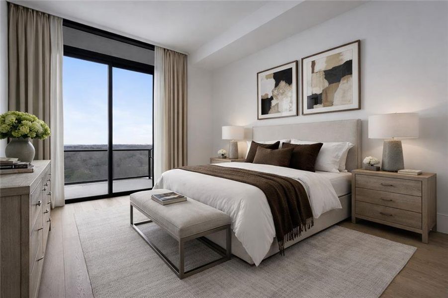 Furnished interior view inside a new home in The Dillon Buckhead, Atlanta (Image 17).