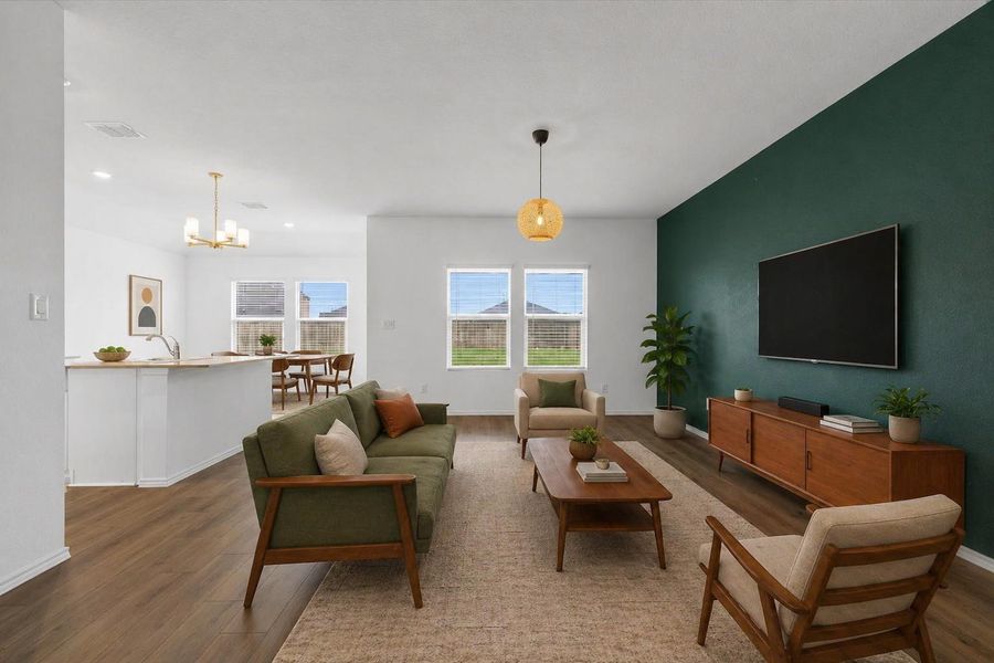 Furnished interior view inside a new home in Waterstone, Kyle (Image 6).