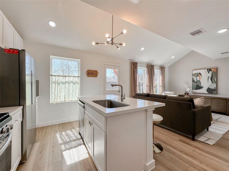 Furnished interior view inside a new home in , Conroe (Image 21).