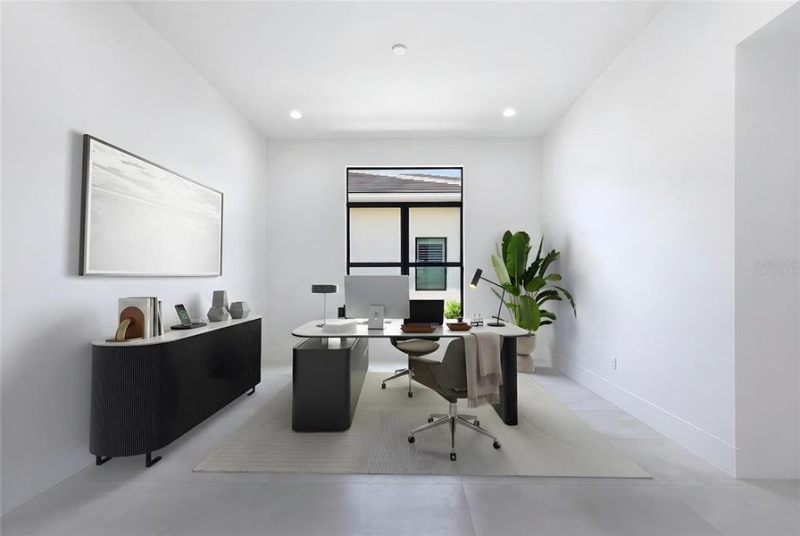 Furnished interior view inside a new home in , Sarasota (Image 8).