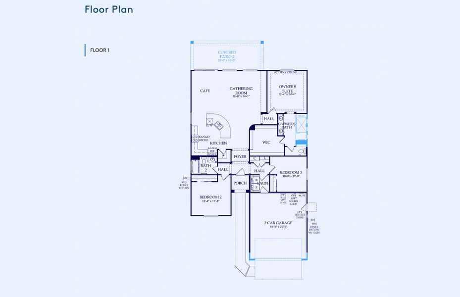 2D floor plan layout of this home in Parkside at Anthem at Merrill Ranch, Florence, AZ (Image 3). 2D floor plan layout of this home in Parkside at Anthem at Merrill Ranch, Florence, AZ (Image 3).