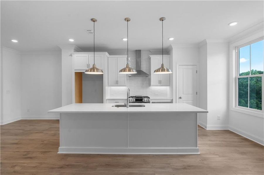 Furnished interior view inside a new home in Millcroft Townhomes, Buford (Image 8).