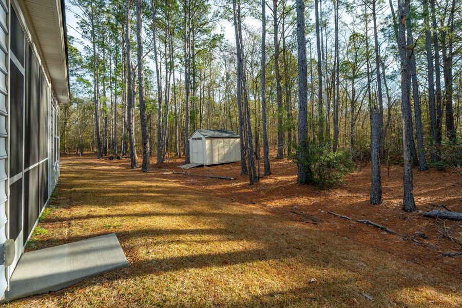 Exterior details and patio area of a home in Saint John's Lake: Arbor Collection, Johns Island (Image 30).