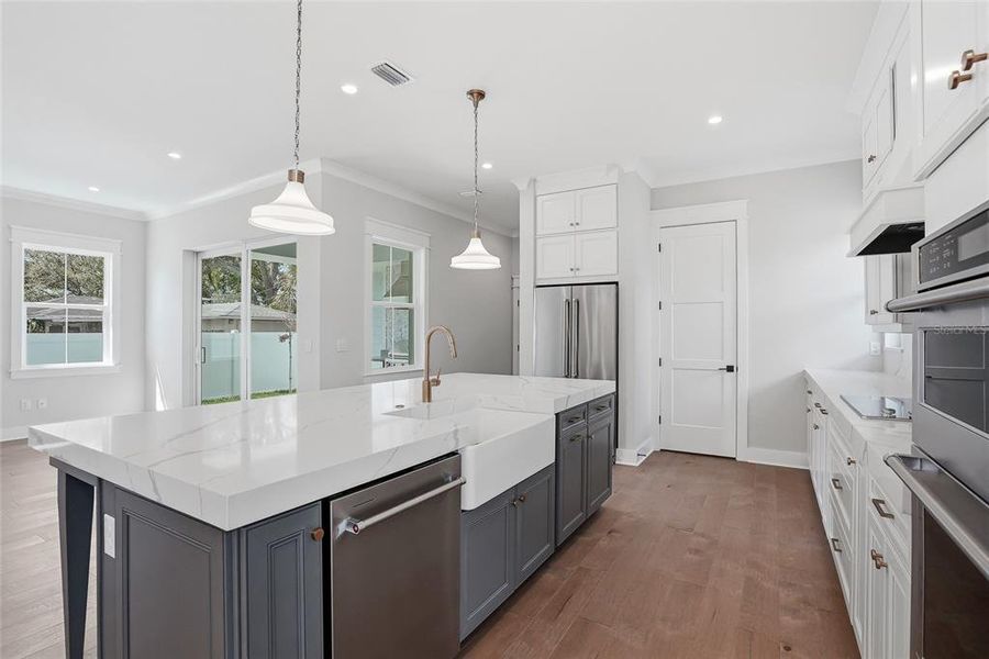 Furnished interior view inside a new home in , St. Petersburg (Image 16).