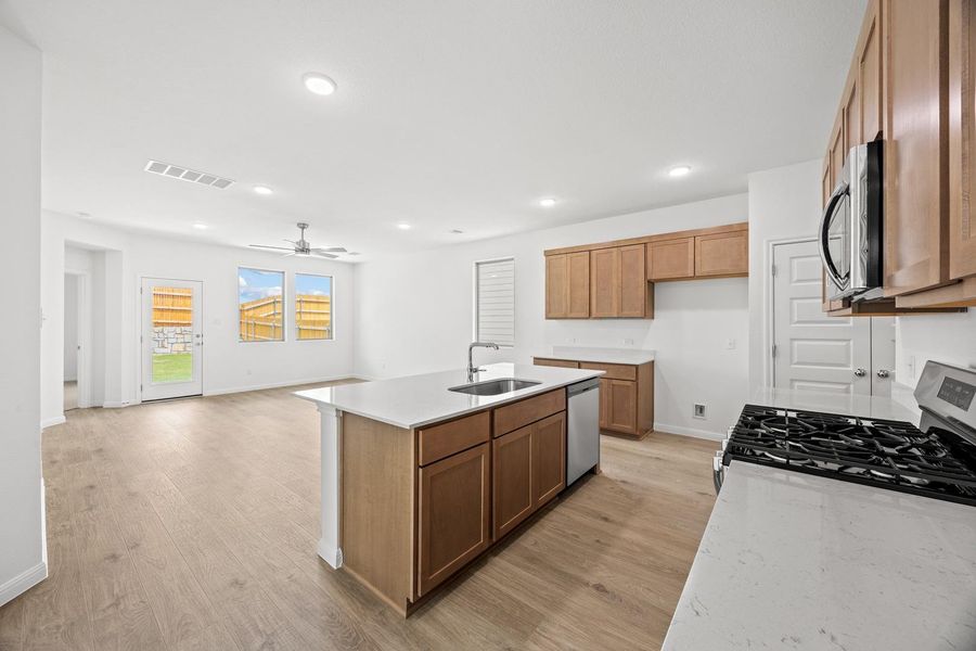 Furnished interior view inside a new home in Trinity Ranch, Elgin (Image 9).